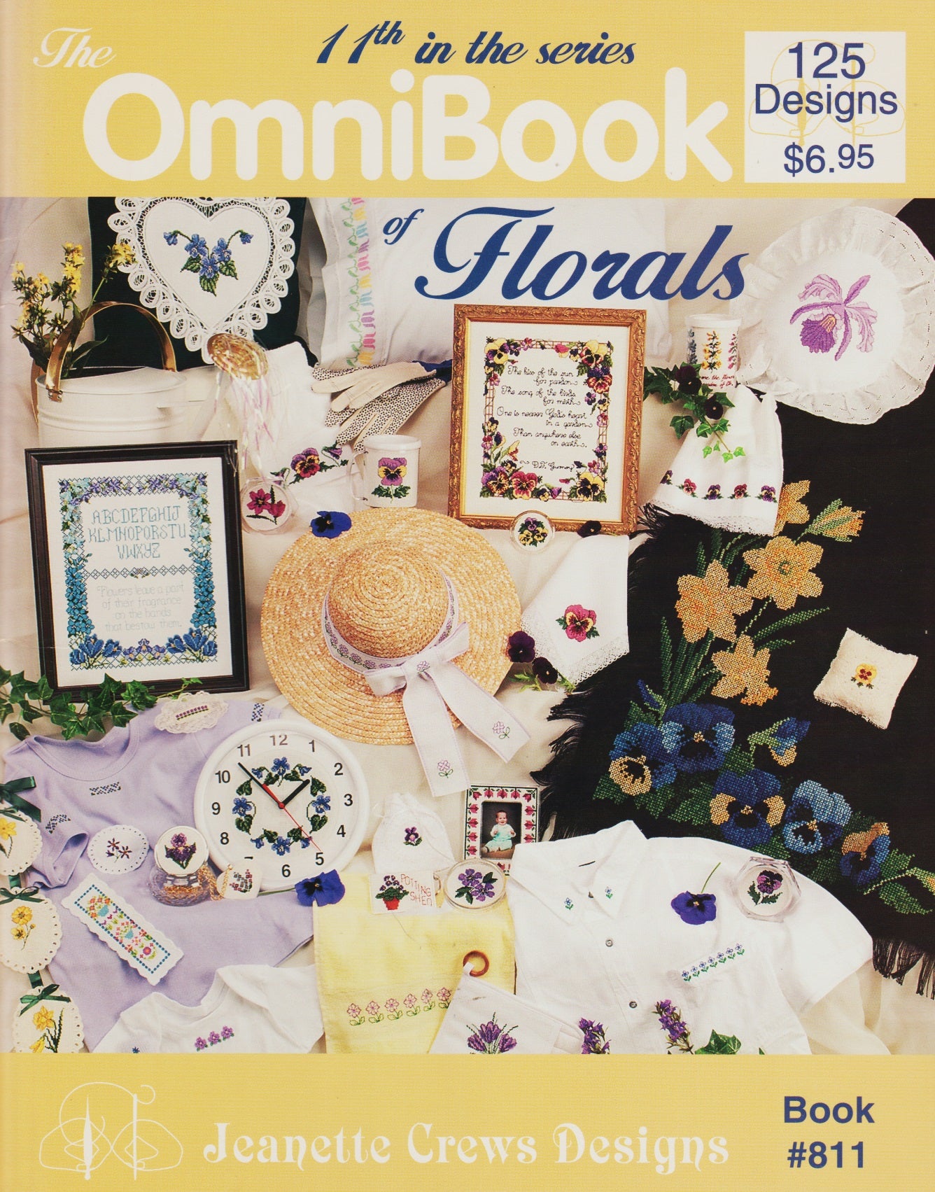 Jeanette Crews Design Florals - Omnibook 11 811 cross stitch pattern