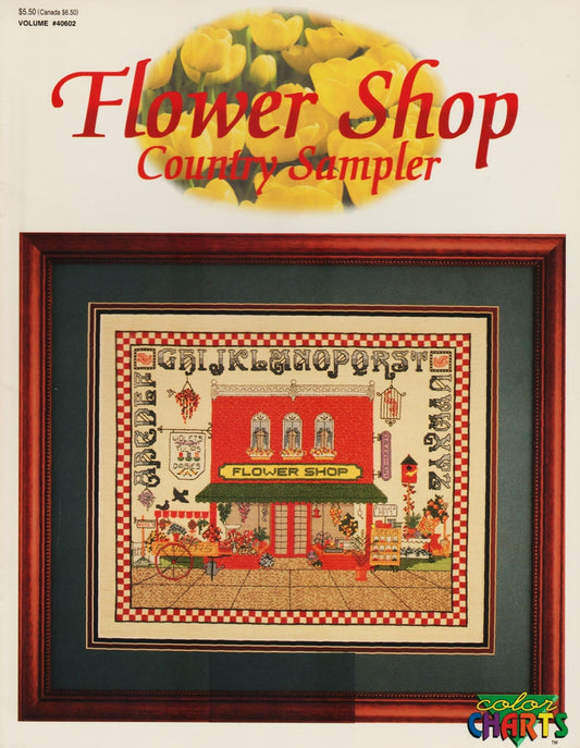 Color Charts Flower Shop Country Sampler 40602 cross stitch pattern