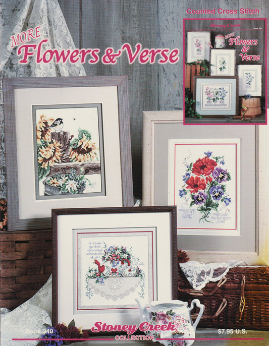 Stoney Creek Flowers & Verse BK340 cross stitch pattern