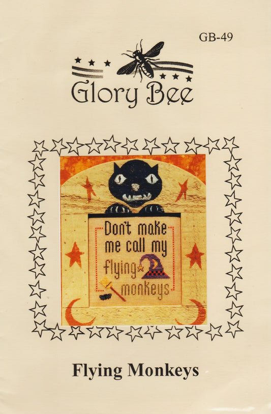 Glory Bee Flying Monkeys GB-49 cross stitch pattern