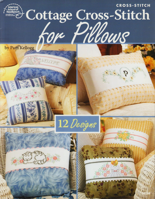 American School of Needlework Cottage Cross-stitch for Pillows 3756 cross stitch pattern