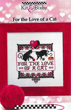 Kit & Bixby For The Love Of A Cat cross stitch pattern