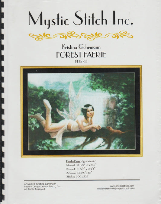Mystic Stitch Forest Fairy KRIS-02 cross stitch pattern