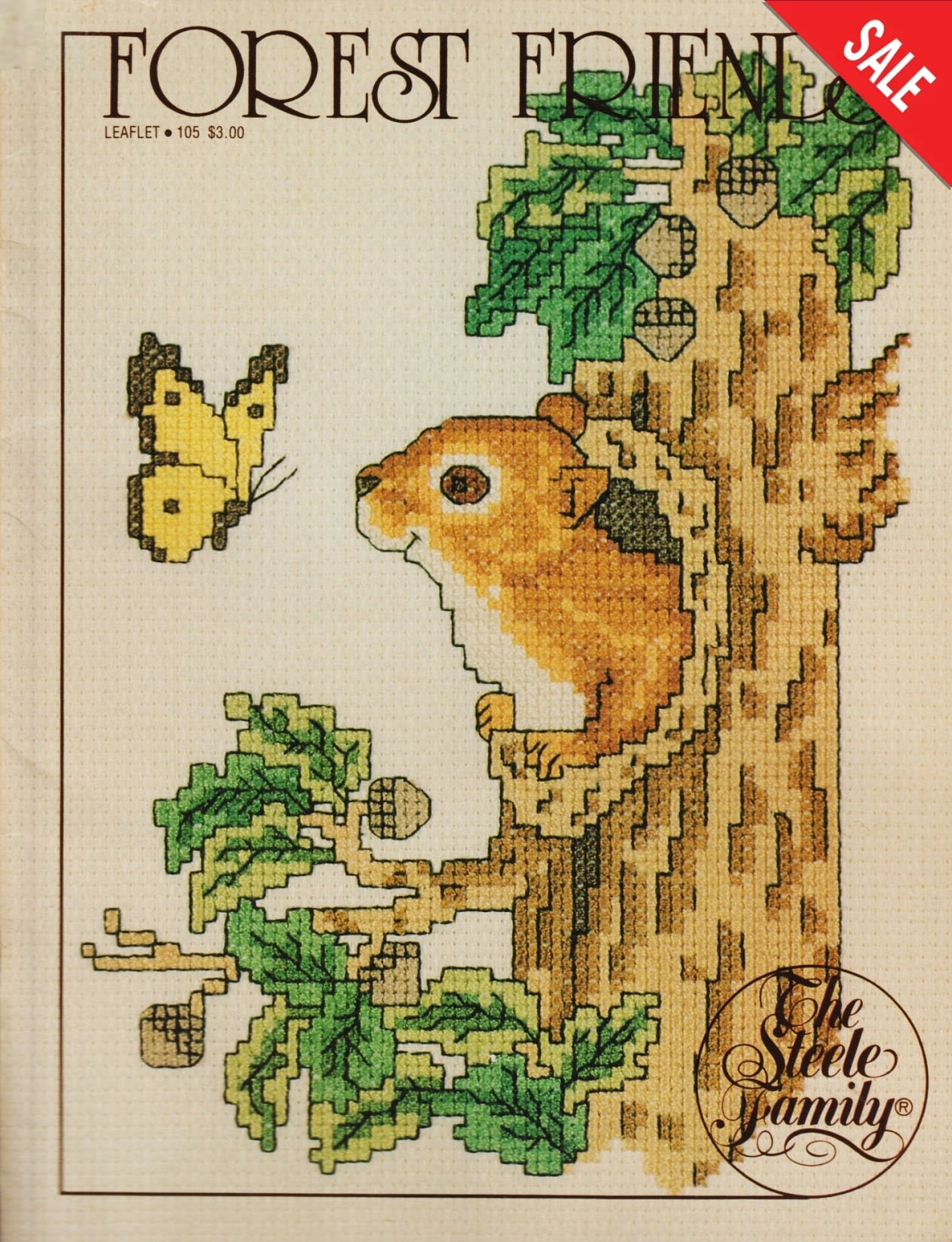 Steele Family Forest Friends 105 cross stitch pattern