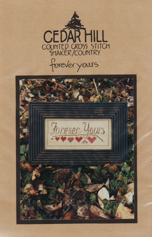 Cedar Hill Forever Yours love wedding cross stitch pattern