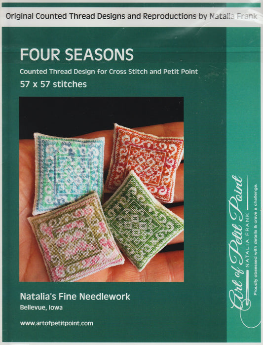 Art of Petite Point Natalia Frank Four Seasons cross stitch pattern
