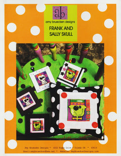 Amy Bruecken Frank and Sally Skull halloween cross stitch 