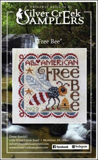Silver Creek Samplers Free Bee cross stitch pattern