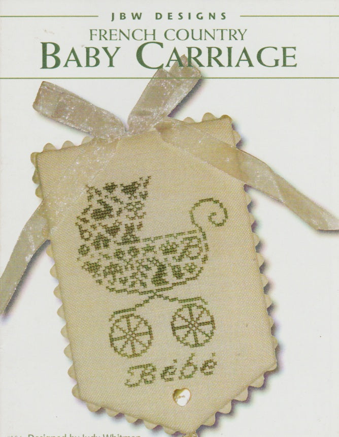 JBW Designs French Country Baby Carriage cross stitch pattern
