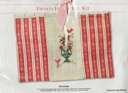 JBW Designs French Floral Bag cross stitch kit