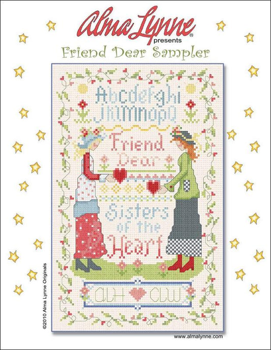 Alma Lynne Friend Dear Sampler cross stitch pattern