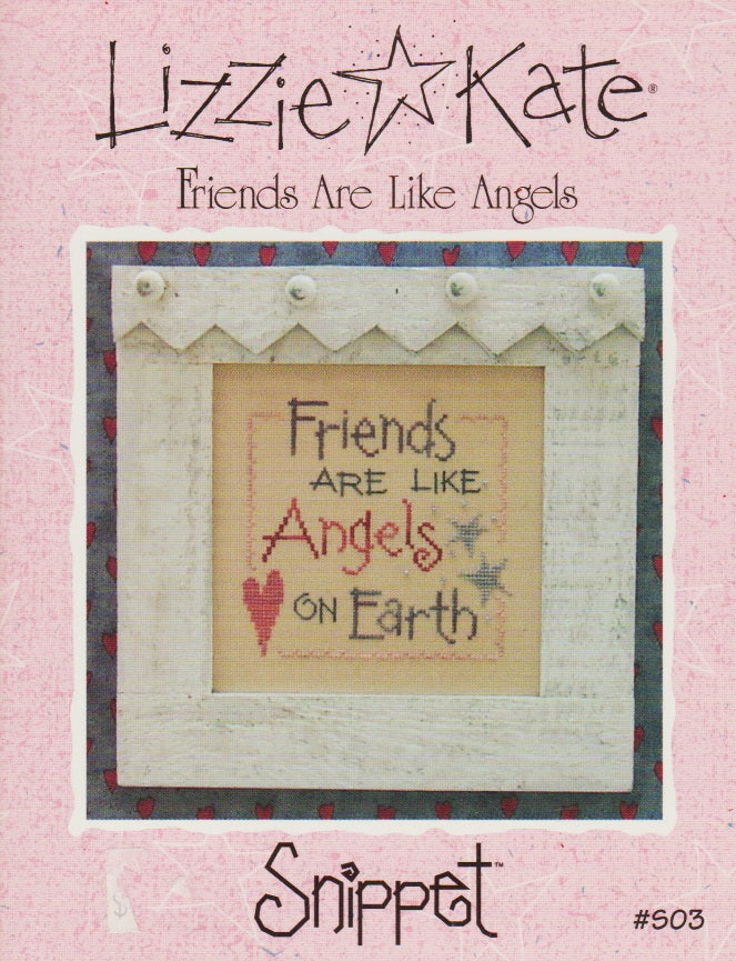 Lizzie Kate Friends Are Like Angels S03 cross stitch pattern