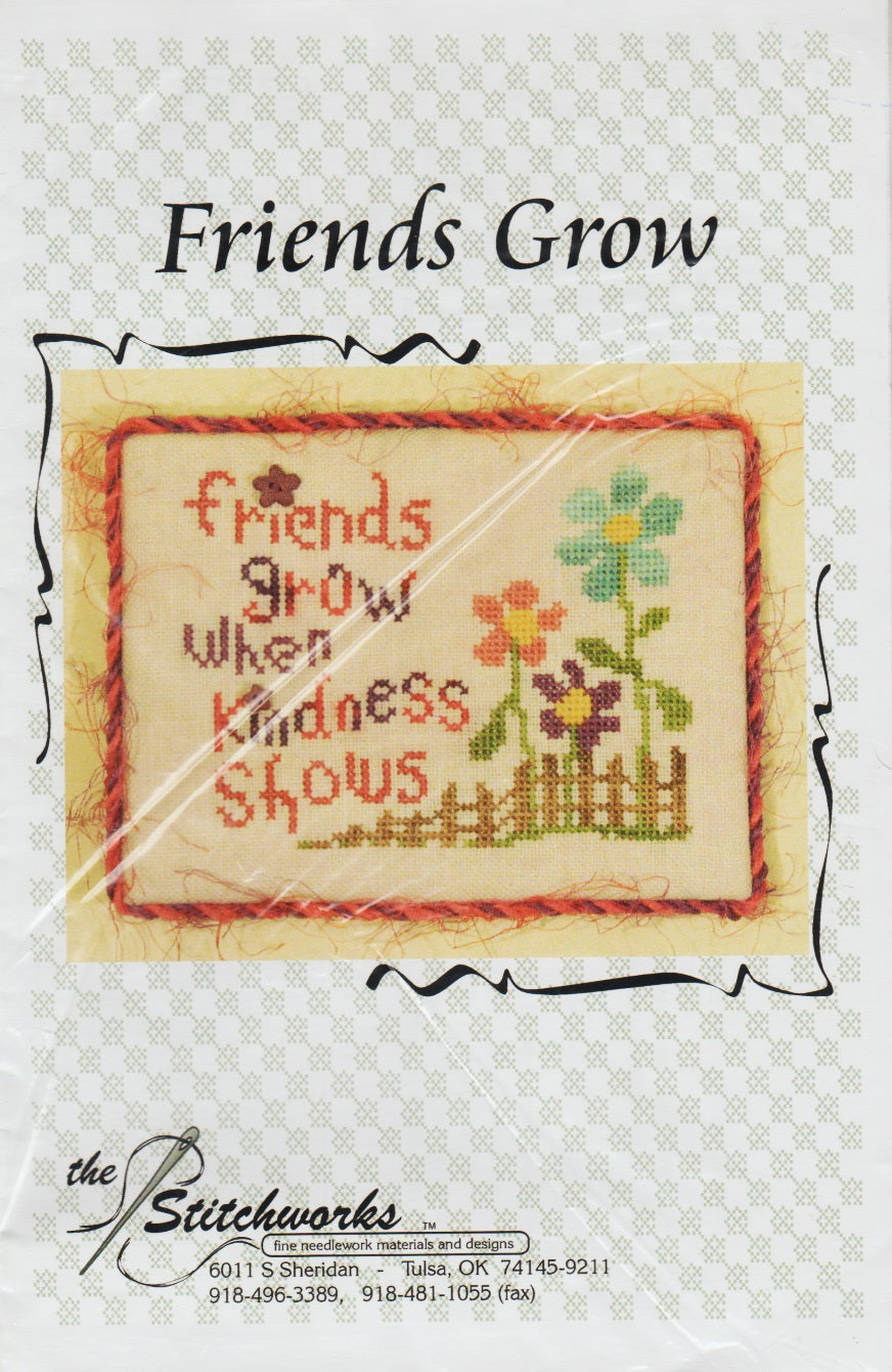 Stitchworks Friends Grow cross stitch pattern