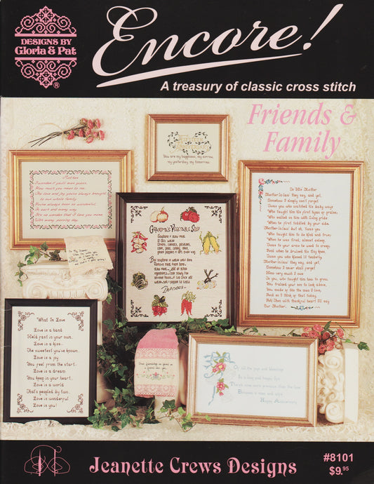 Jeanette Crews Gloria & Pat Friends & Family 8101 cross stitch pattern