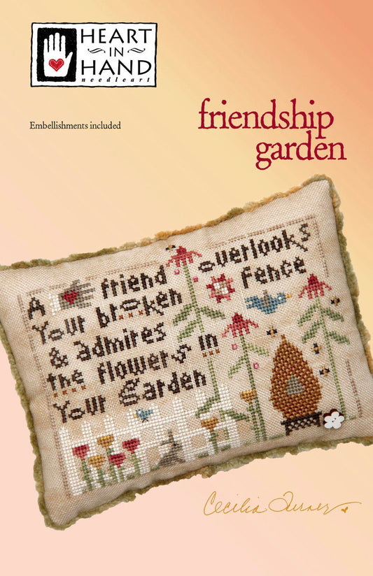 Heart In Hand Friendship Garden cross stitch pattern