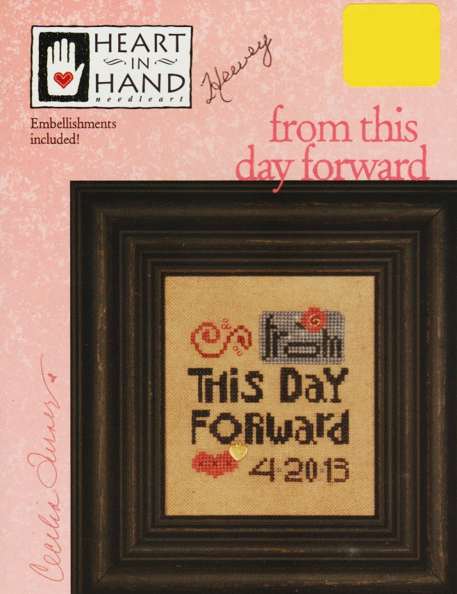 Hear In Hand From This Day Forward cross stitch pattern