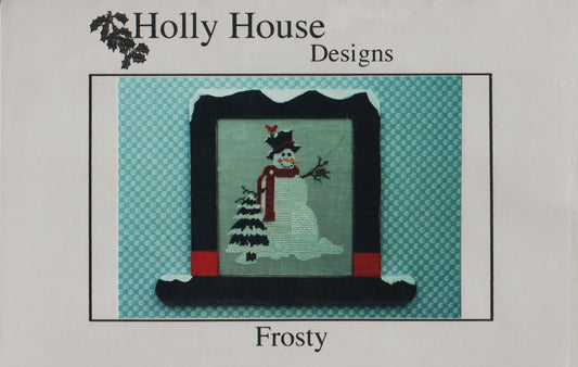 Holly House Designs Frosty christmas snowman cross stitch pattern