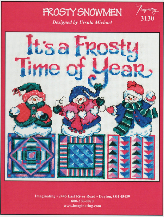 Imaginating Frosty Snowman 3130 cross stitch pattern