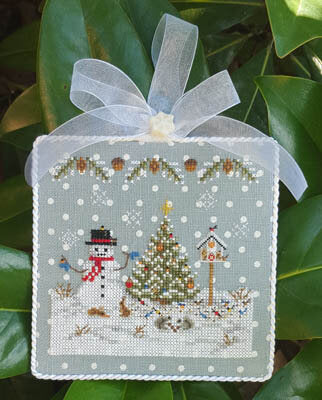 Blackberry Lane Frosty Weather cross stitch christmas ornament pattern