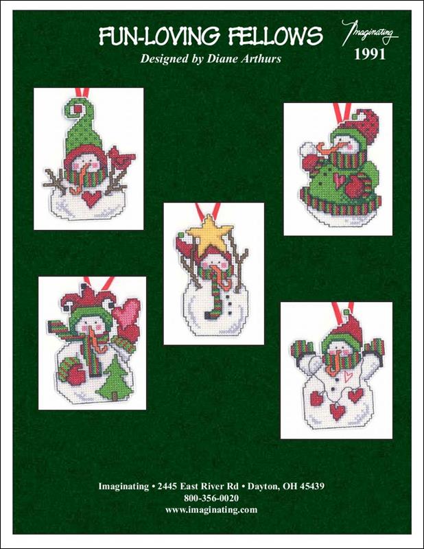 Imaginating Fun-loving Fellows 1991 cross stitch pattern