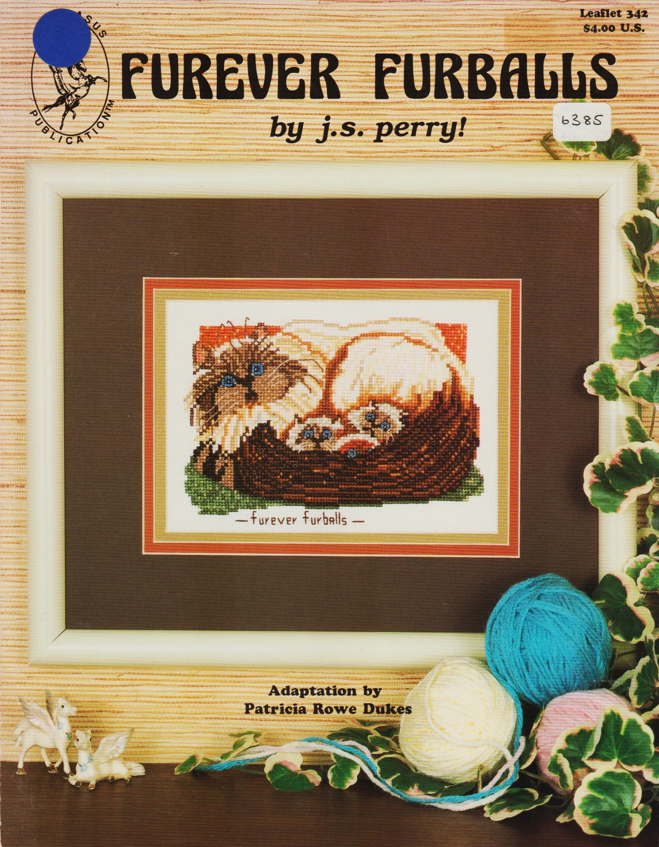 Pegasus Furever Furballs 342 Cat cross stitch pattern