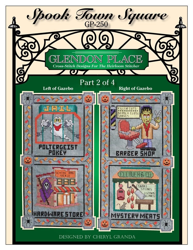 Glendon Place Spook Town Square Part 2, GP-250 Halloween cross stitch pattern