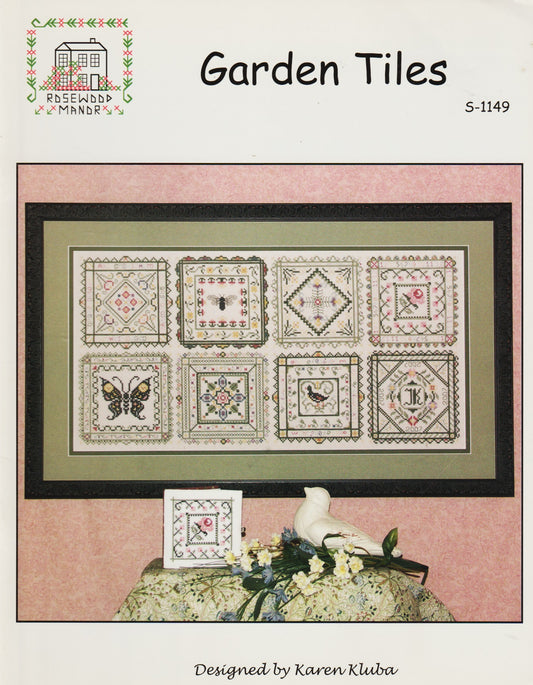 Rosewood Manor Garden Tiles S-1149 cross stitch pattern