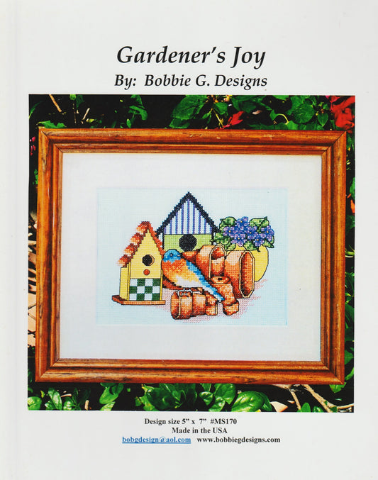 Bobbie G. Designs Gardener's Joy MS170 bird cross stitch pattern