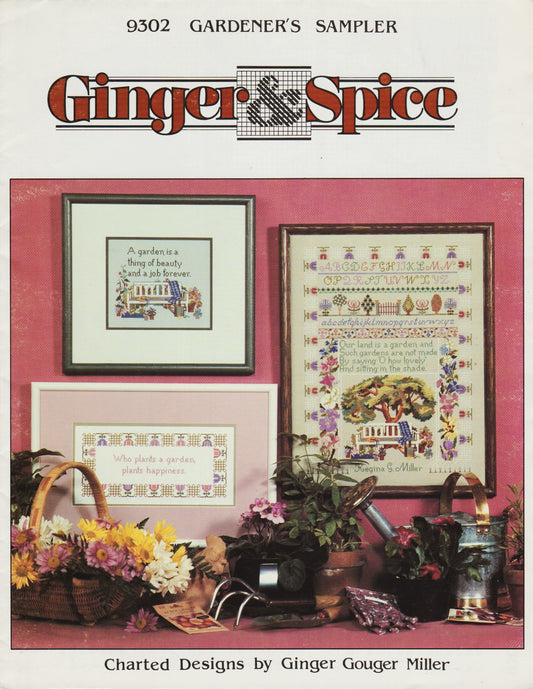 Ginger & Spice Gardener's Sampler 9302 cross stitch pattern
