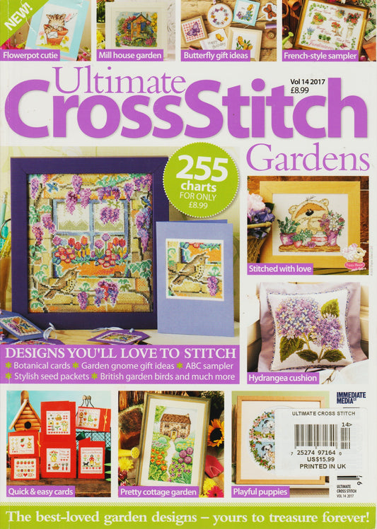 Gardens - Ultimate Cross Stitch Vol14 2017 British magazine