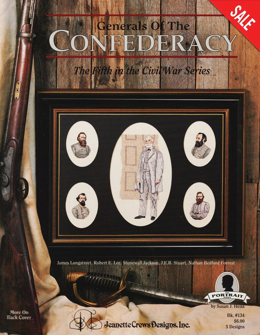 Jeanette Crews Generals of the Confederacy 134 cross stitch pattern