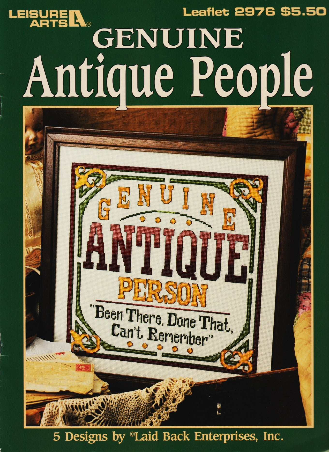 Leisure Arts Genuine Antique People 2976 cross stitch pattern