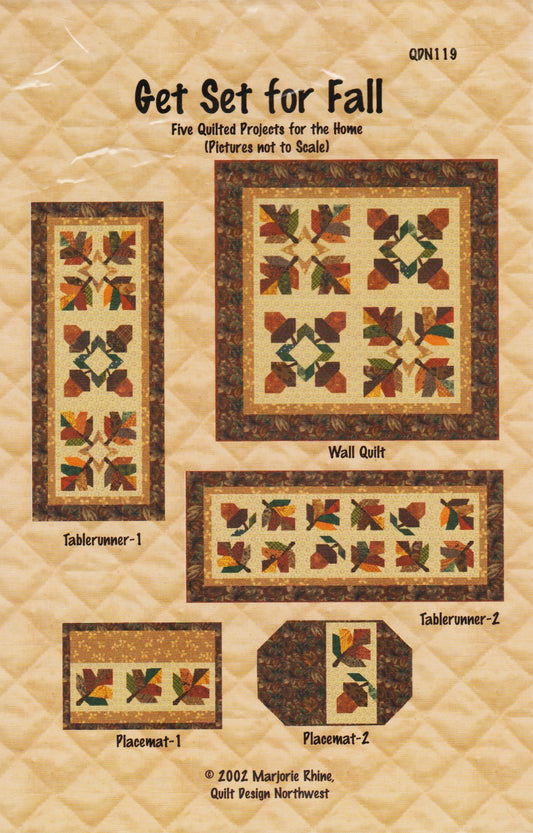 Quilt Design Northwest Get Set for Fall QDN119 Quilt pattern