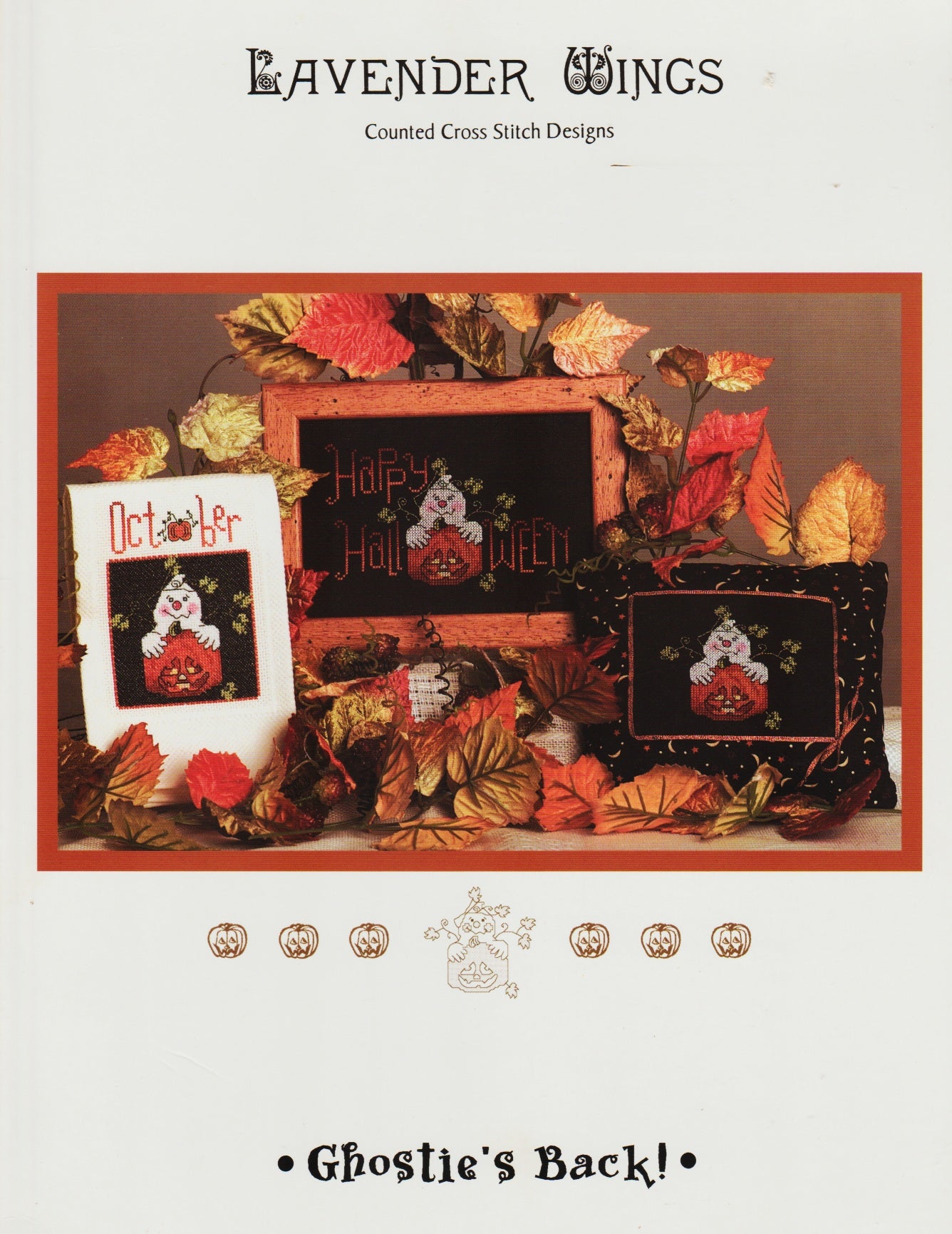 Lavender Wings Ghostie's Back! LW29 Halloween cross stitch pattern