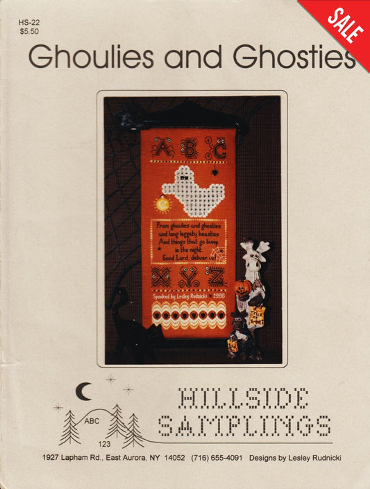 Hillside Samplings Ghoulies and Ghosties HS-22 halloween cross stitch pattern