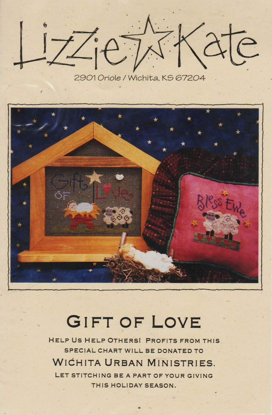 Lizzie Kate Gift Of Love LK044 cross stitch pattern