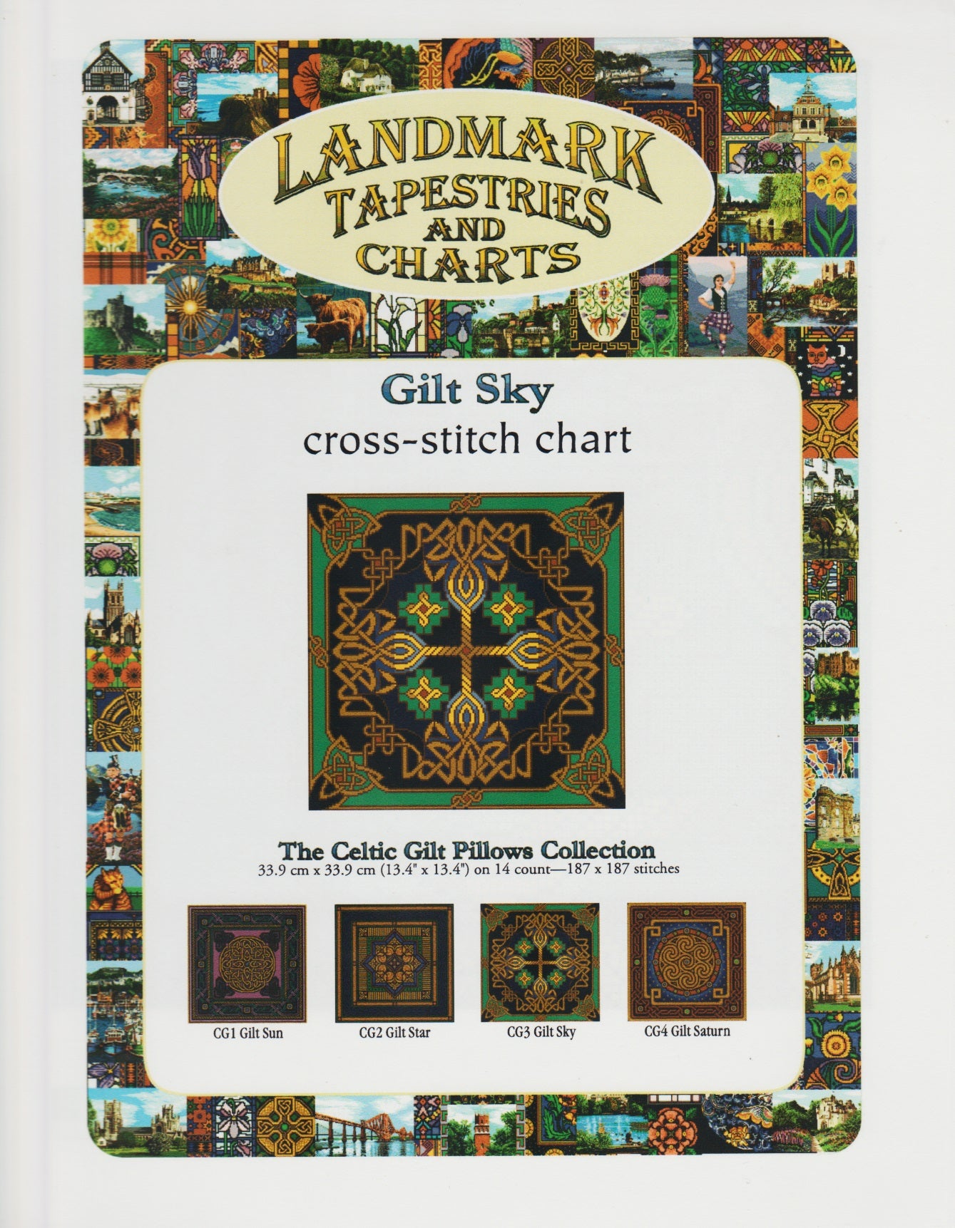 Landmark Tapestries and Charts Gilt Sky Gilt Sky CG3 cross stitch pattern