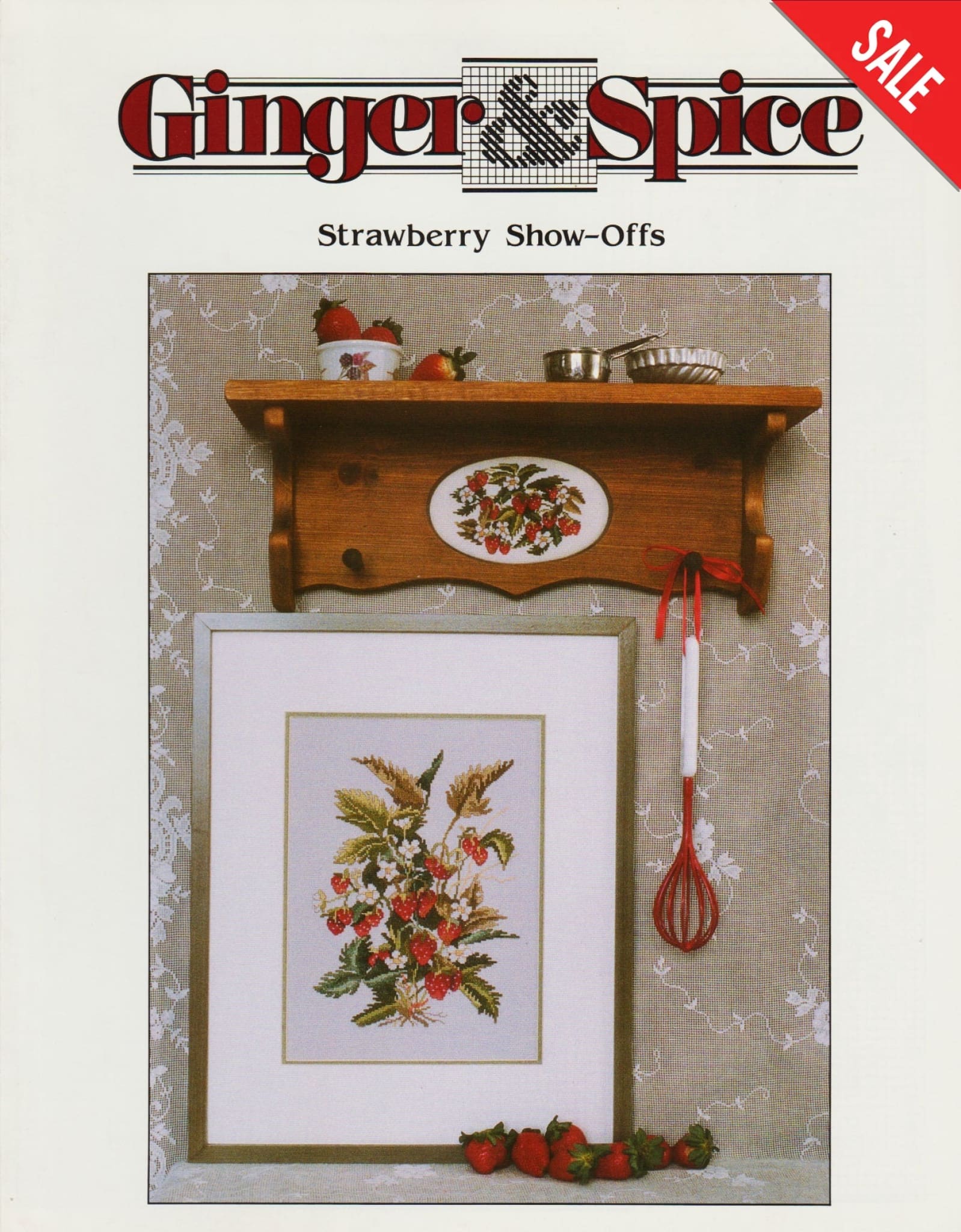 Ginger & Spice Strawberry Show-Offs cross stitch pattern