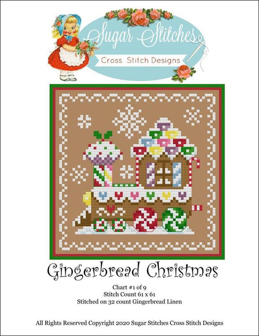 Sugar Stitches Gingerbread Christmas #1 cross stitch pattern