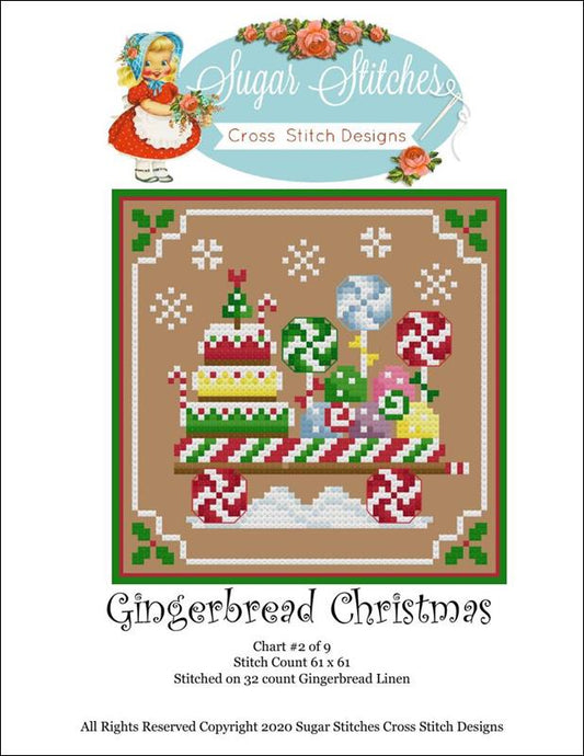 Sugar Stitches Gingerbread Christmas #2 cross stitch pattern