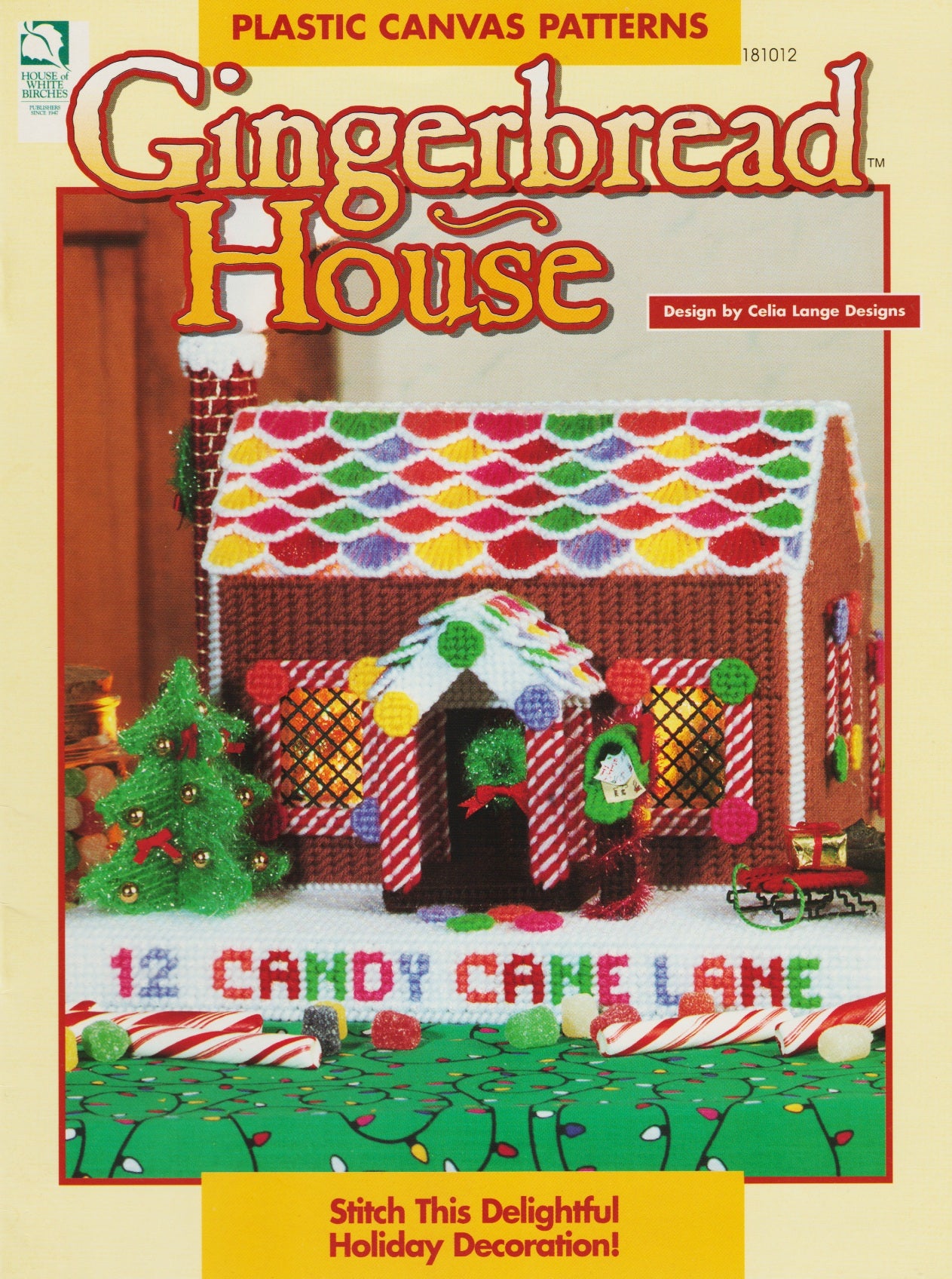 House of White Birches Gingerbread House 181012 christmas cross stitch pattern