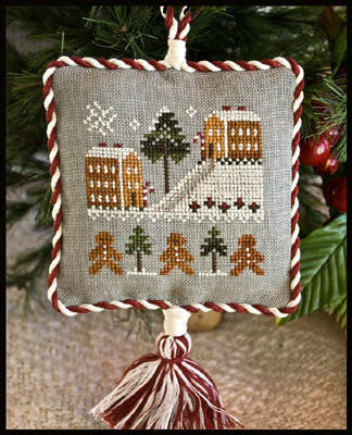 Little House Needleworks Gingerbread Village LHNPC-32 christmas ornament cross stitch pattern
