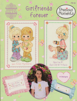 Gloria & Pat Girlfriends Forever PM62 Precious Moments cross stitch pattern