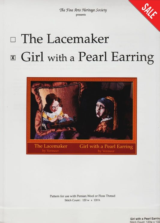 Fine Arts Heritage Society Girl with a Pearl Earring cross stitch pattern