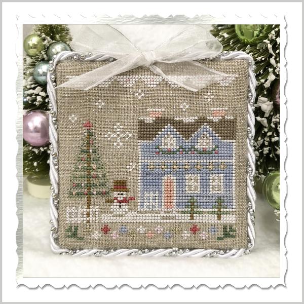 Country Cottage Needleworks Glitter House 9 christmas ornament cross stitch pattern