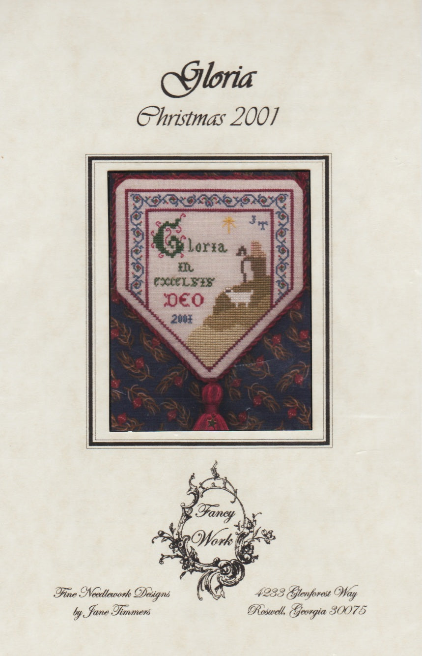Fancy Work Gloria - Christmas 2001 cross stitch pattern