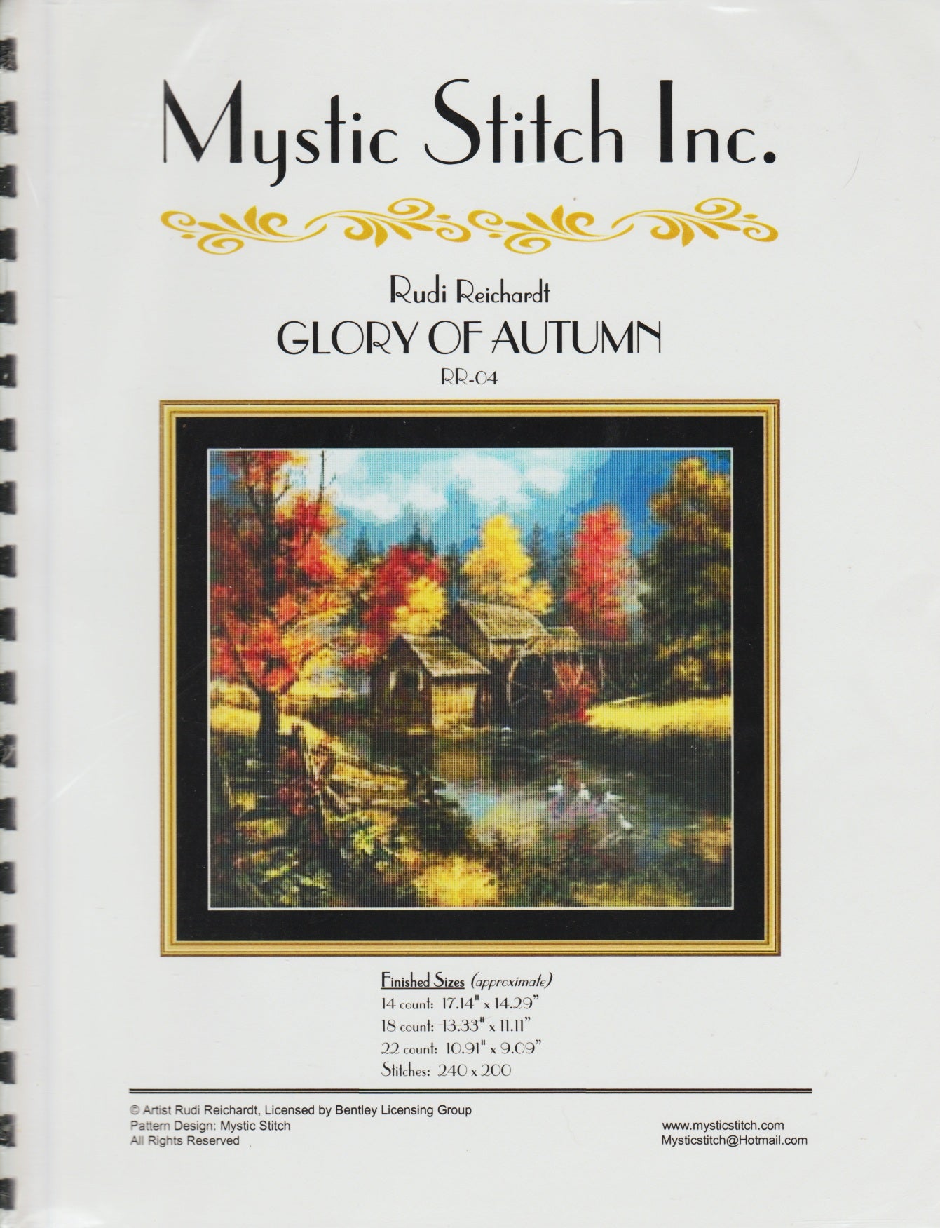 Mystic Stitch Glory of Autumn RR-04 cross stitch pattern