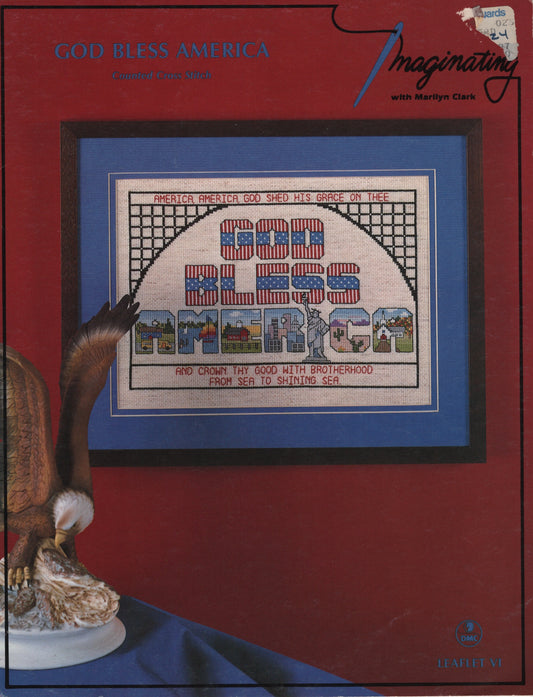 Imaginating God Bless America VI patriotic cross stitch pattern