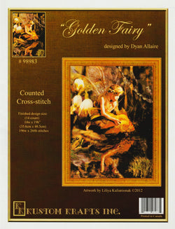 Kustom Krafts Golden Fairy 98983 cross stitch pattern