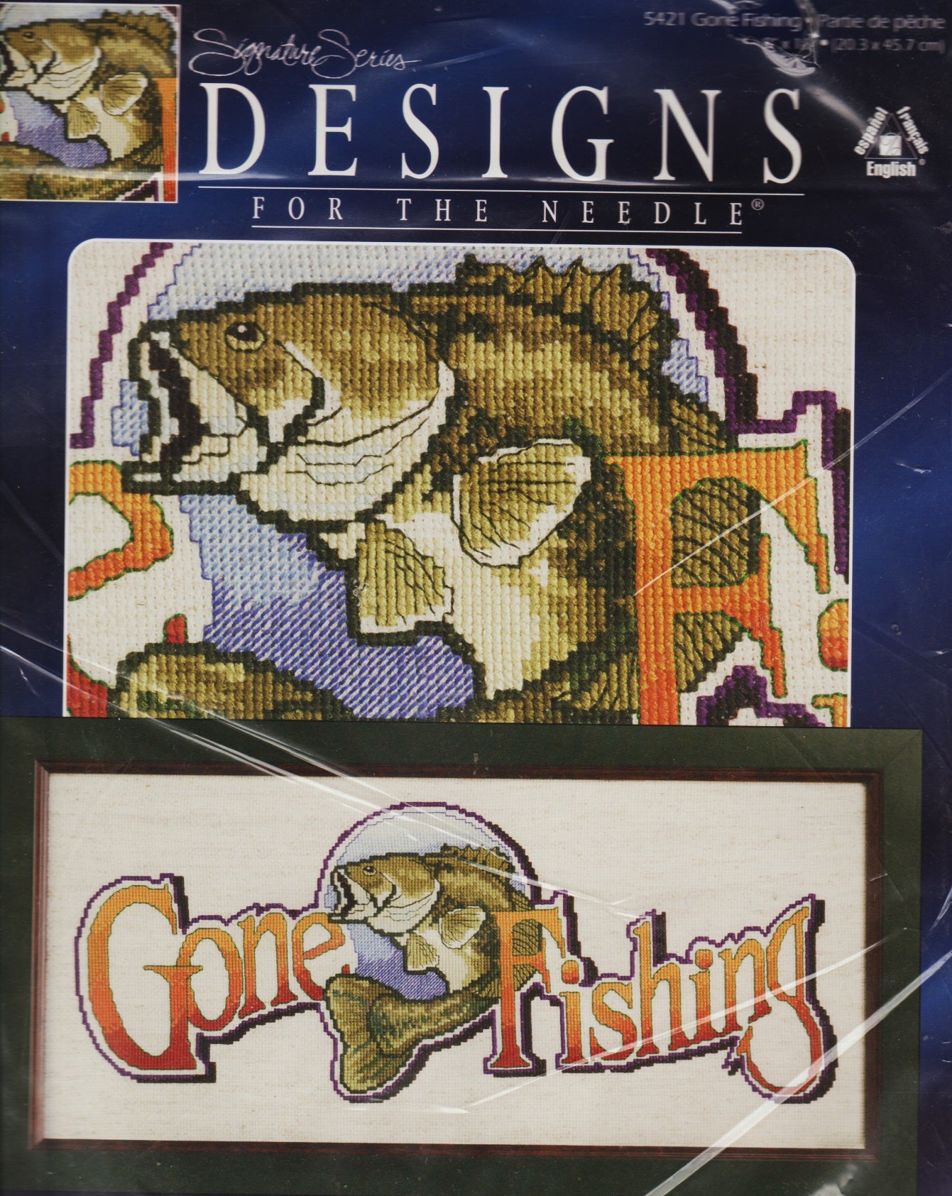 Designs For The Needle Gone Fishing 5421 cross stitch kit